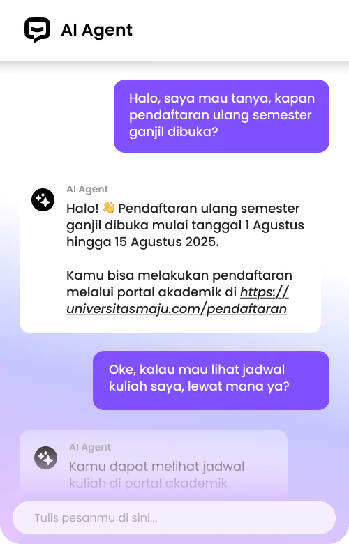 Chatbot layanan akademik